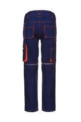 Planam Bundhose Basalt Neon marine/orange