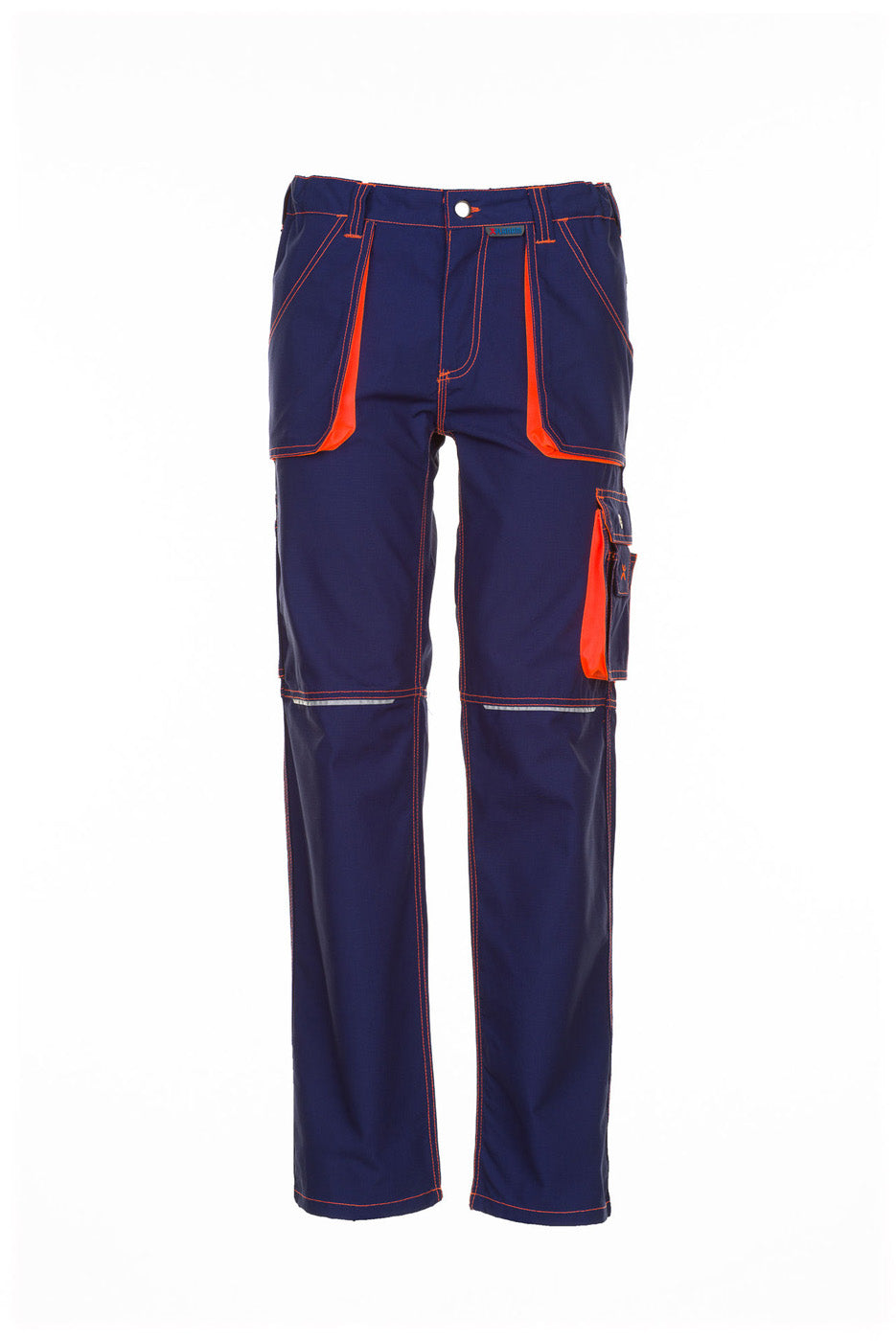 Planam Bundhose Basalt Neon marine/orange