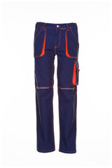 Planam Bundhose Basalt Neon marine/orange