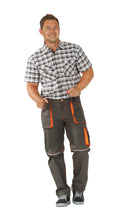 Planam Bundhose Basalt Neon oliv/orange