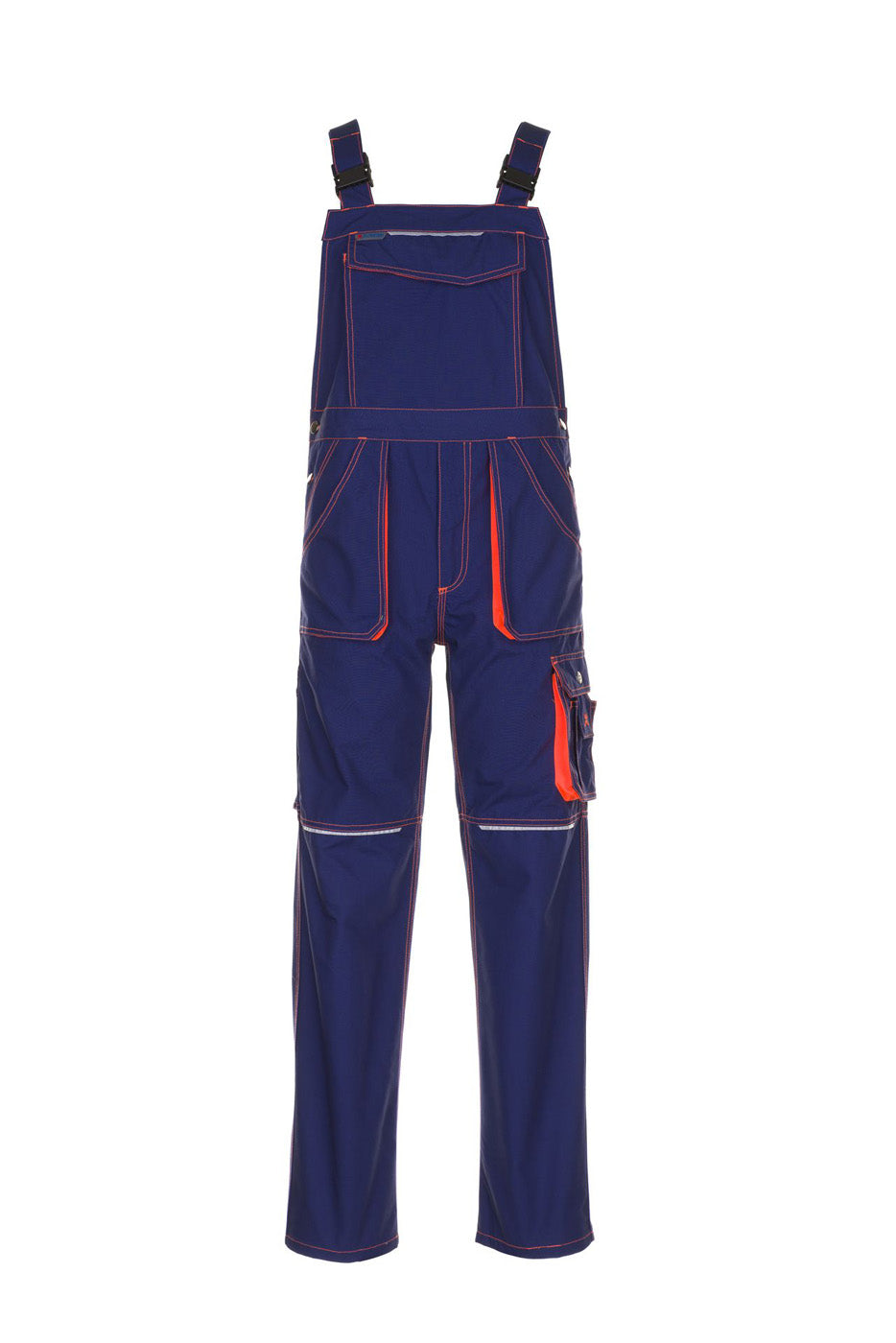 Planam Latzhose Basalt Neon marine/orange