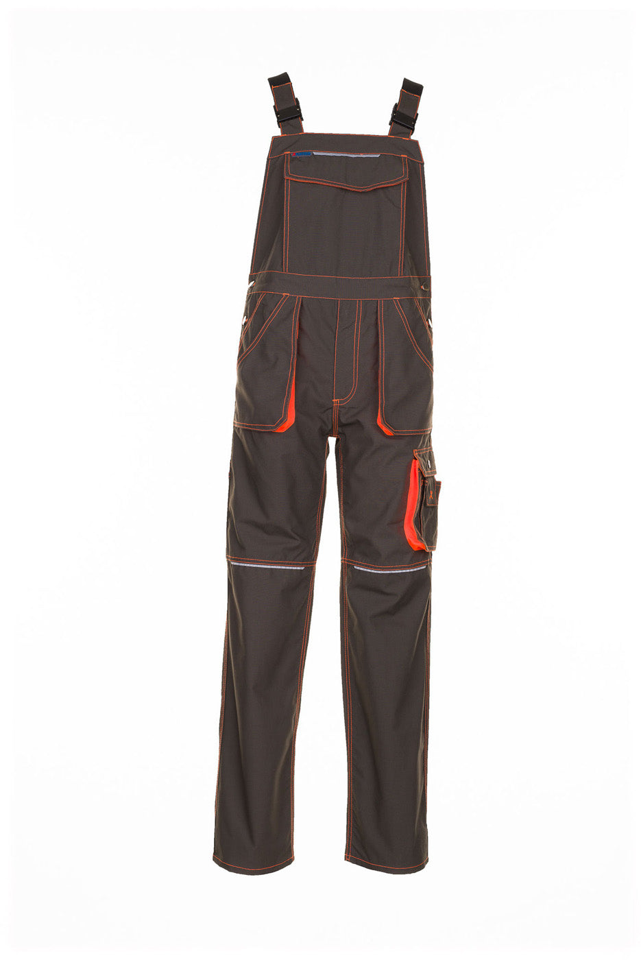 Planam Latzhose Basalt Neon oliv/orange