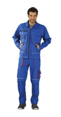 Planam Bundjacke Basalt kornblau/rot