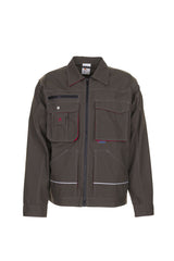 Planam Bundjacke Basalt oliv/rot