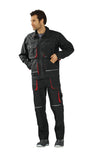 Planam Bundhose Basalt anthrazit/rot