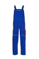 Planam Latzhose Basalt kornblau/rot