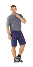 Planam Shorts Basalt marine/rot