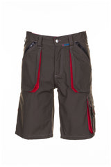 Planam Shorts Basalt oliv/rot