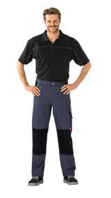 Planam Bundhose Canvas 320 grau/schwarz