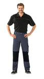 Planam Bundhose Canvas 320 grau/schwarz