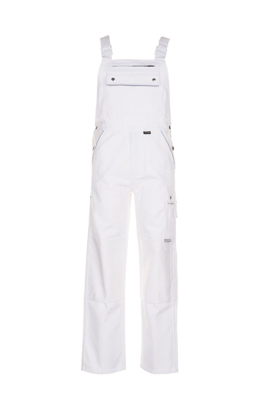 Planam Latzhose Canvas 320 reinweiß/reinweiß