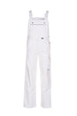 Planam Latzhose Canvas 320 reinweiß/reinweiß