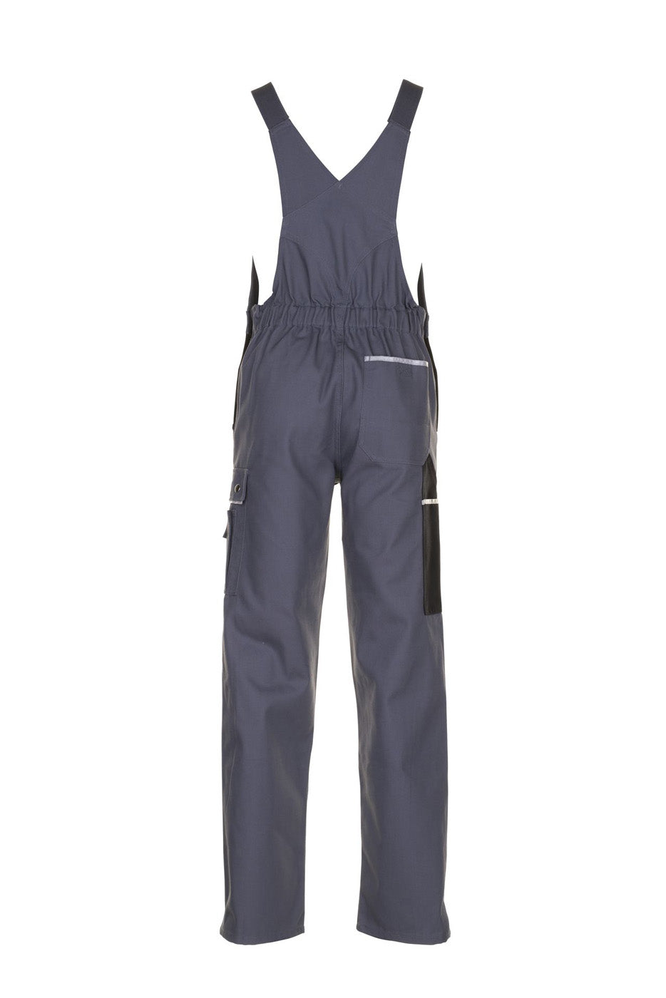 Planam Latzhose Canvas 320 grau/schwarz