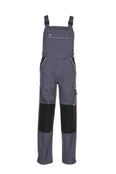 Planam Latzhose Canvas 320 grau/schwarz