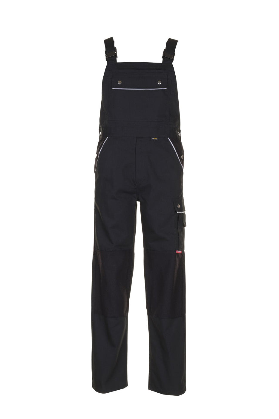 Planam Latzhose Canvas 320 schwarz/schwarz