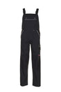 Planam Latzhose Canvas 320 schwarz/schwarz