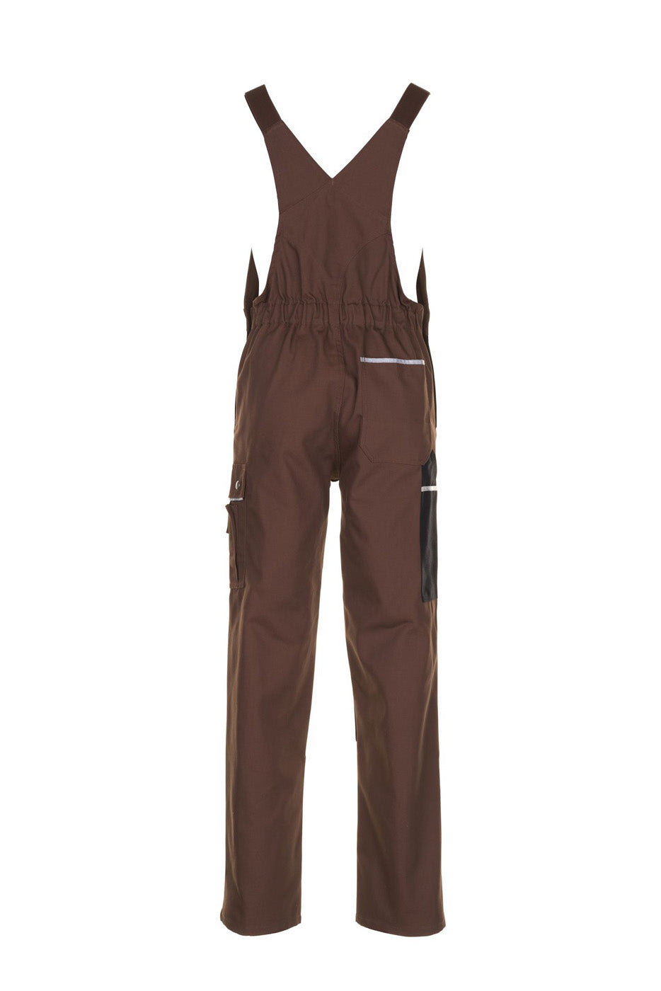 Planam Latzhose Canvas 320 braun/schwarz