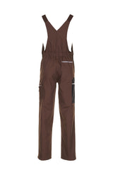 Planam Latzhose Canvas 320 braun/schwarz