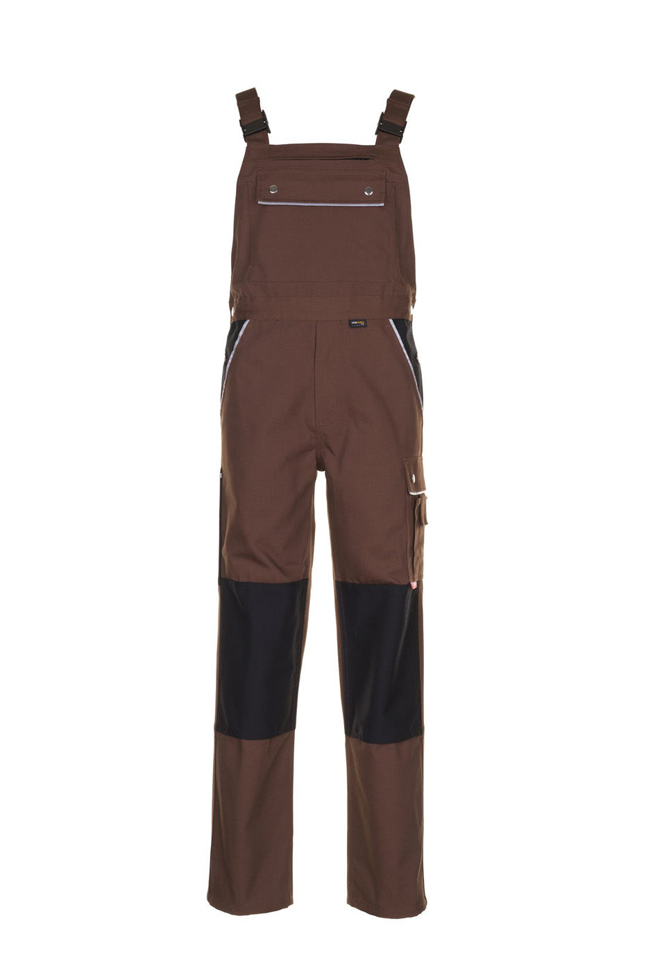 Planam Latzhose Canvas 320 braun/schwarz