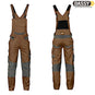 DASSY Tronix Latzhose Stretch lehmbraun anthrazitgrau