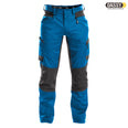 DASSY Helix Arbeitshose Stretch D-FX Flex azurblau grau