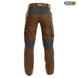 DASSY® Helix Arbeitshose Stretch D-Flex lehmbraun grau