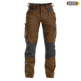 DASSY® Helix Arbeitshose Stretch D-Flex lehmbraun grau