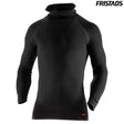 Fristads Zipper-T-Shirt Langarm 742 PC schwarz