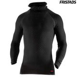 Fristads Zipper-T-Shirt Langarm 742 PC schwarz