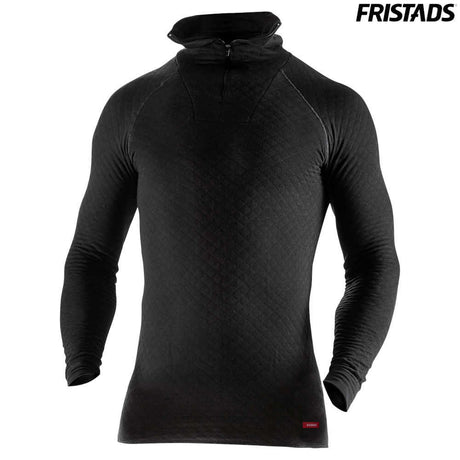 Fristads Zipper-T-Shirt Langarm 742 PC schwarz