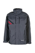 Planam Winterjacke Highline schiefer/schwarz/rot
