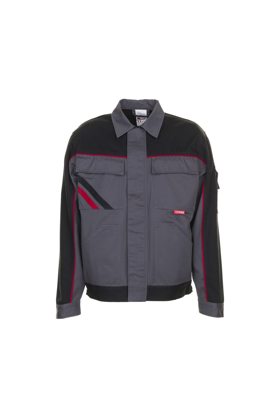 Planam Bundjacke Highline schiefer/schwarz/rot