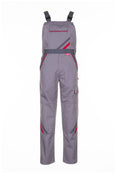 Planam Latzhose Highline zink/schiefer/rot