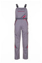 Planam Latzhose Highline zink/schiefer/rot