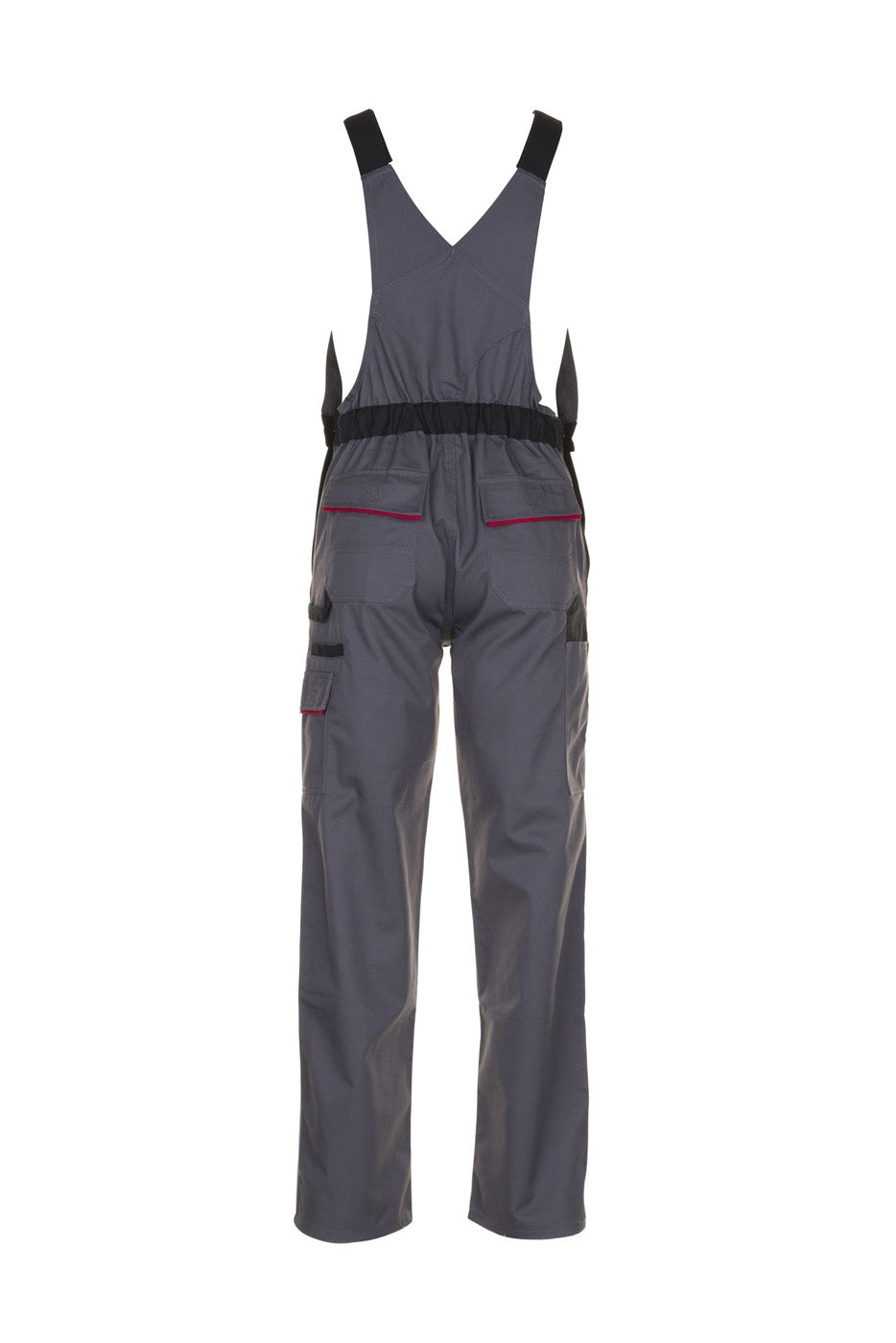 Planam Latzhose Highline schiefer/schwarz/rot