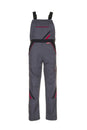 Planam Latzhose Highline schiefer/schwarz/rot