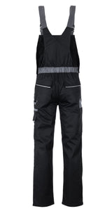 Planam Latzhose Highline schwarz/schiefer/zink