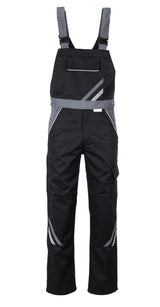 Planam Latzhose Highline schwarz/schiefer/zink