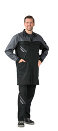 Planam Berufsmantel Highline schwarz/schiefer/zink