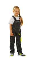 Planam Latzhose Junior anthrazit/gelb