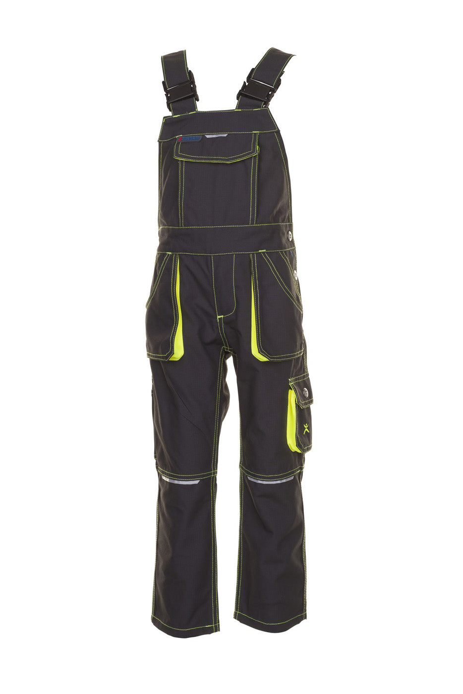 Planam Latzhose Junior anthrazit/gelb