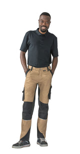 Planam Herren Bundhose Norit sand/schwarz