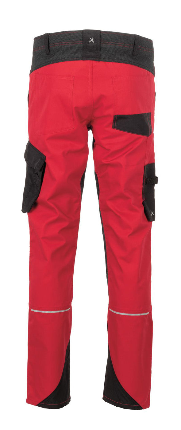Planam Herren Bundhose Norit rot/schwarz