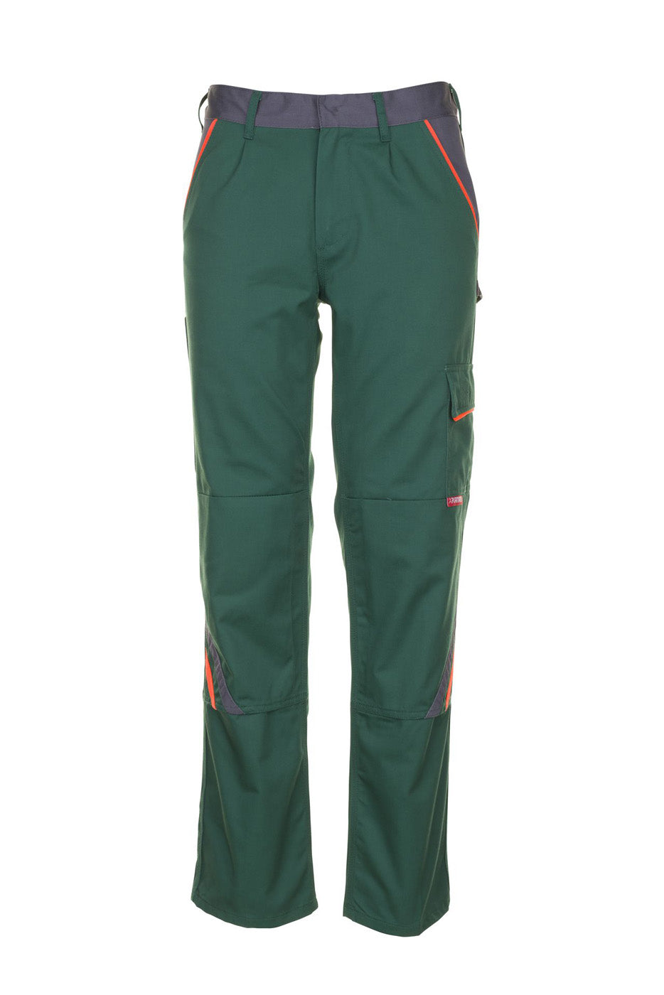 Planam Bundhose Visline grün/orange/schiefer