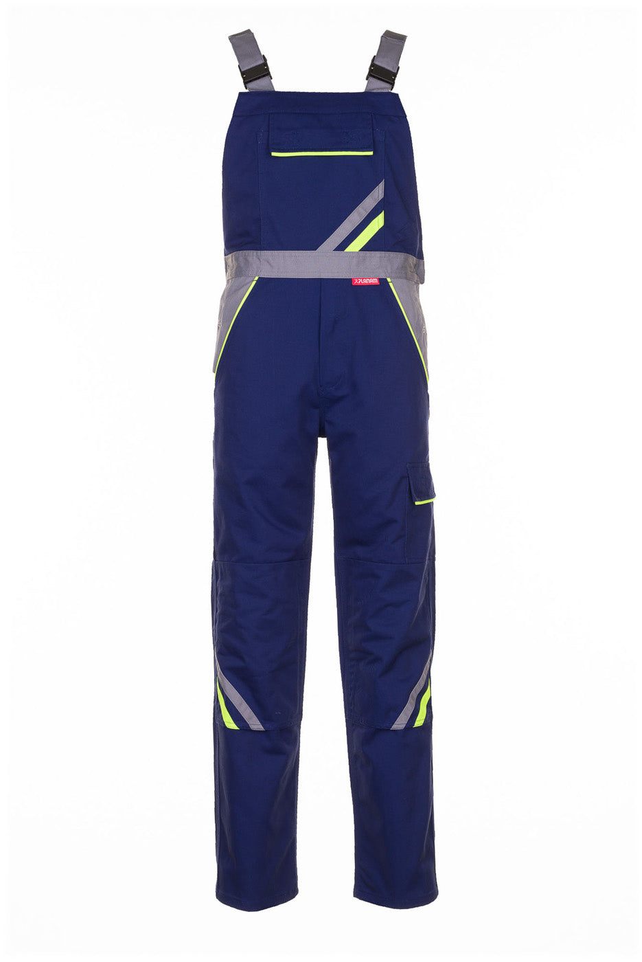 Planam Latzhose Visline marine/gelb/zink