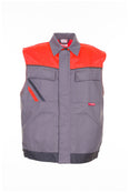 Planam Weste Visline zink/orange/schiefer