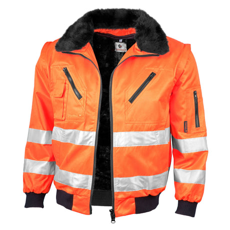 Warnschutz Winterjacke orange