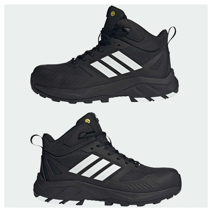 adidas GRADIX MID Black White ESD Sicherheitsschuhe für Handwerk und Bau
