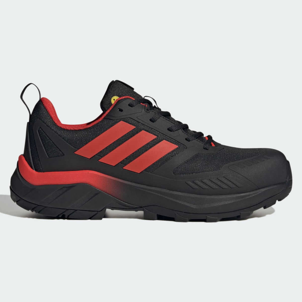 adidas GRADIX S3S ESD Sicherheitsschuhe Black Red Seitenansicht