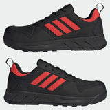 adidas MOTIX Low S1PS Sicherheitsschuhe Black/Red von oben mit Schnürung